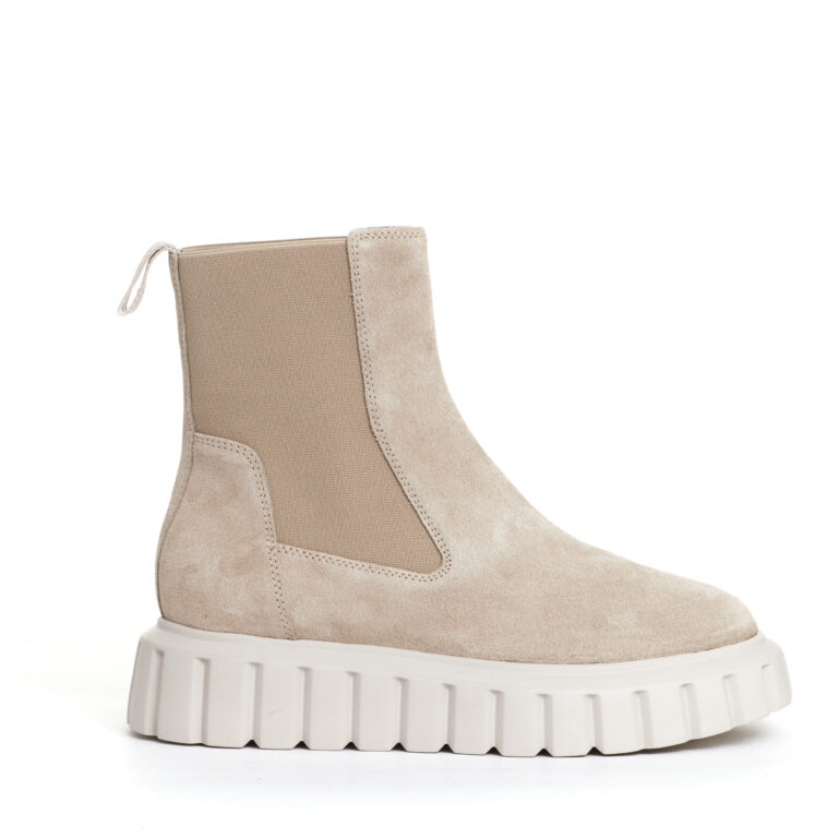 Sorelle Perego chelsea boot camoscio beige Promozione