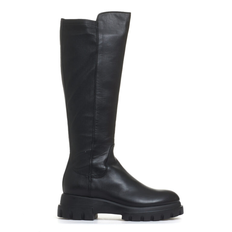 Sorelle Perego stivale stretch in pelle nera Soddisfazione Garantita