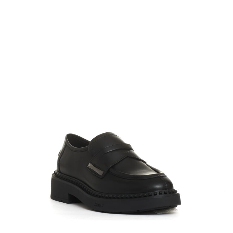 Sorelle Perego mocassino pelle nero con borchia Convenienza