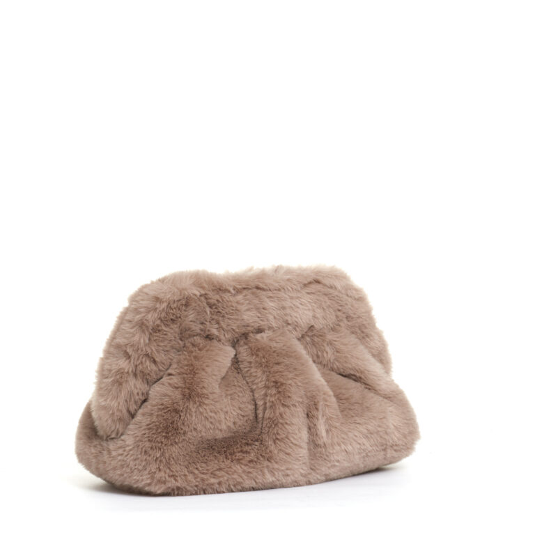 Sorelle Perego clutch ecofur beige Sconto