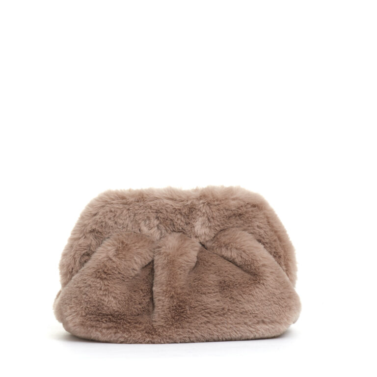 Sorelle Perego clutch ecofur beige Sconto
