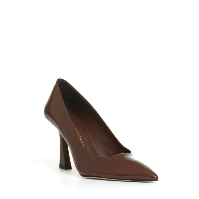 Sorelle Perego pump vernice caffè tacco 85 mm Economico