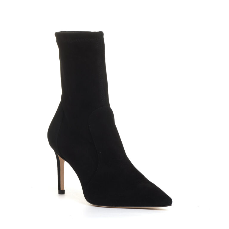 Sorelle Perego stivaletto camoscio elaticizzato nero tacco 85 mm Online