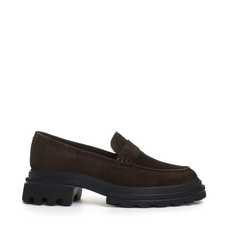 Sorelle Perego mocassino camoscio marrone Saldi