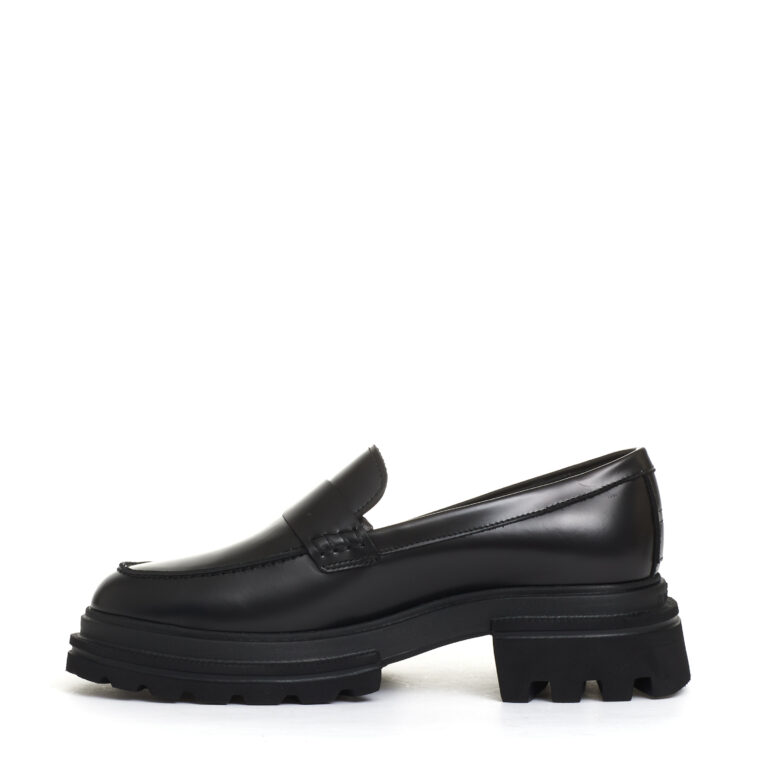 Sorelle Perego nuovo mocassino pelle nero Vendita Economica