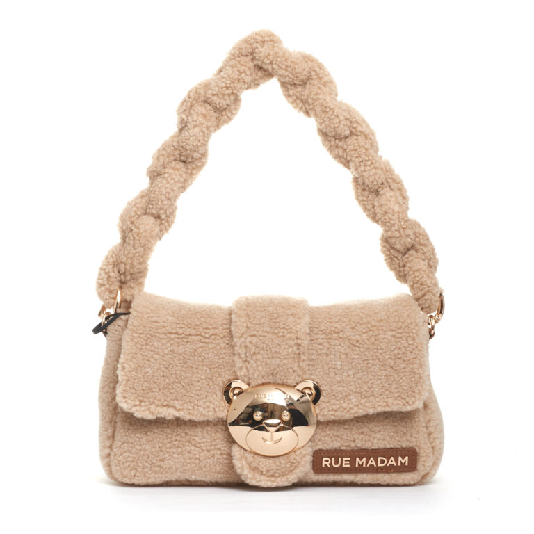 Sorelle Perego borsa teddy beige con orsetto metallo I Più Venduti