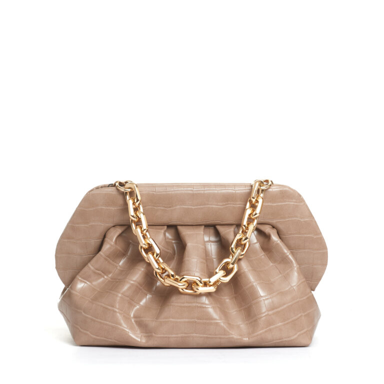 Sorelle Perego clutch stampa cocco beige Italy