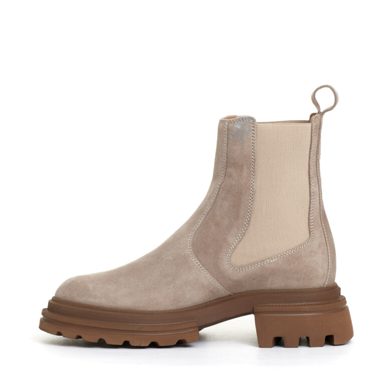 Sorelle Perego chelsea boot elastico camoscio beige Pezzi Unici