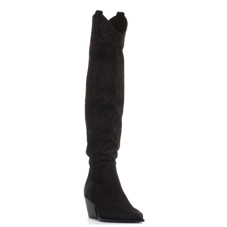 Sorelle Perego stivale texano in camosco testa di moro Acquista Ora