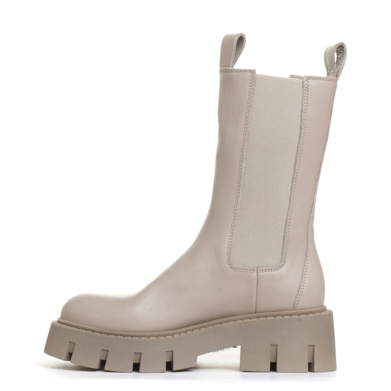 Sorelle Perego chelsea boot fondo carroramato pelle beige Consegna Veloce