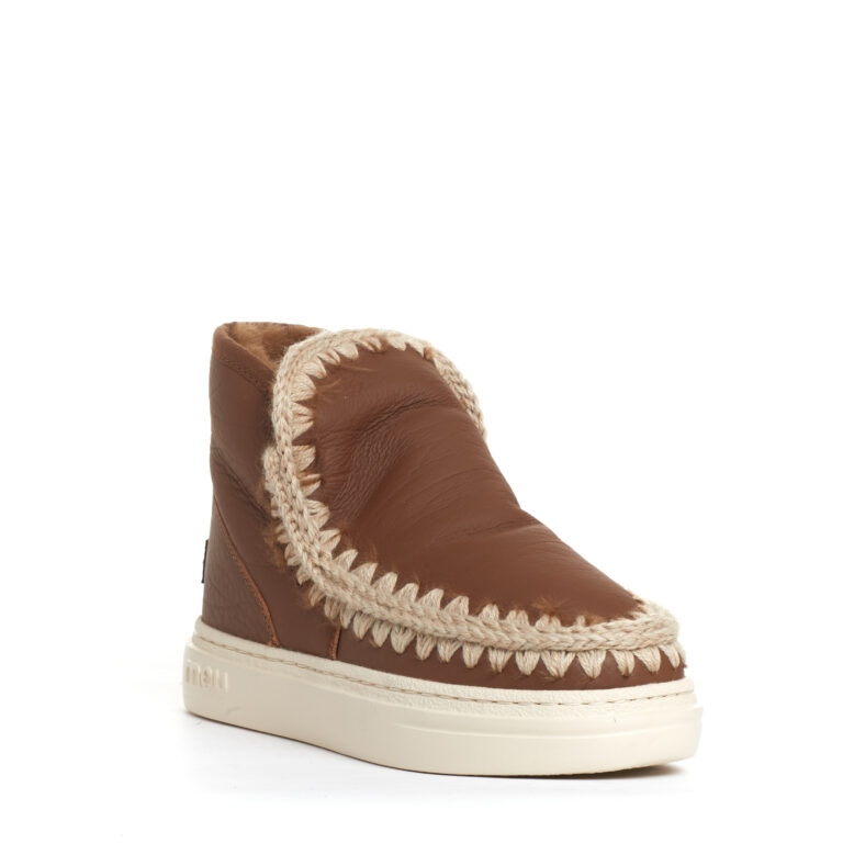 Sorelle Perego boot eskimo fondo sneakers pelle cuoio Affare Del Giorno