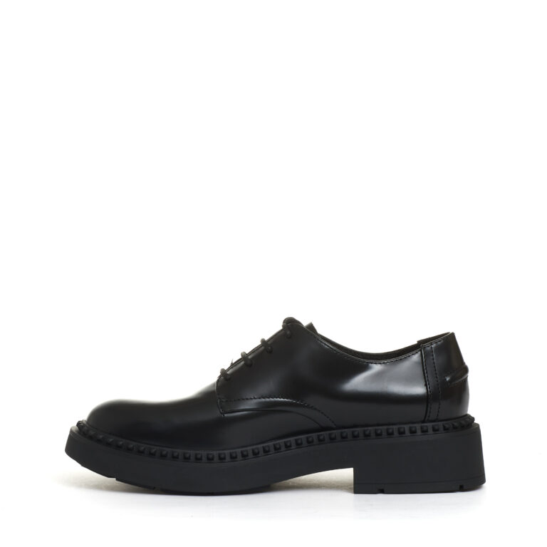 Sorelle Perego stringata pelle nera liscia Prezzo Ridotto