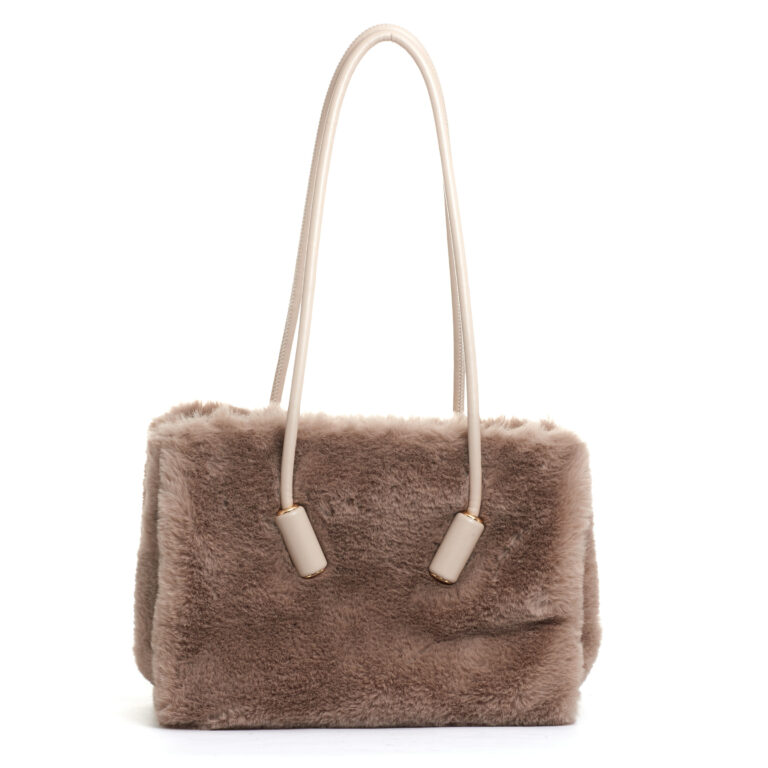 Sorelle Perego borsa in ecofur panna Convenienza