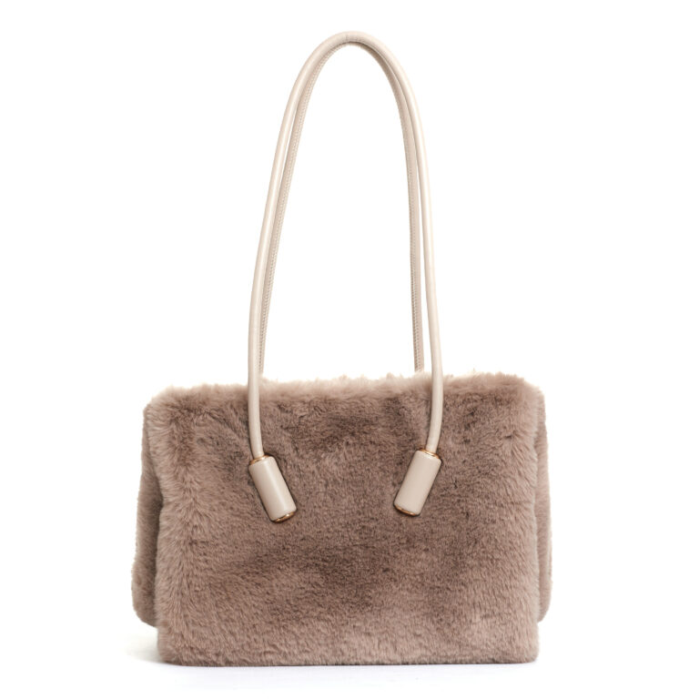 Sorelle Perego borsa in ecofur panna Convenienza