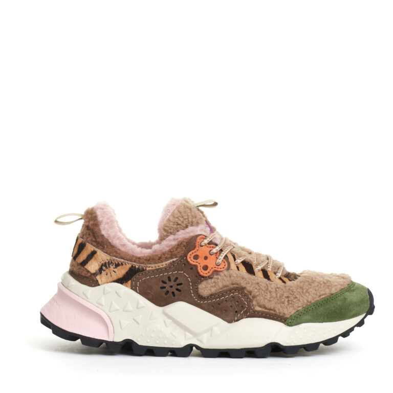 Sorelle Perego sneakers teddy beige verde e marrone Saldi