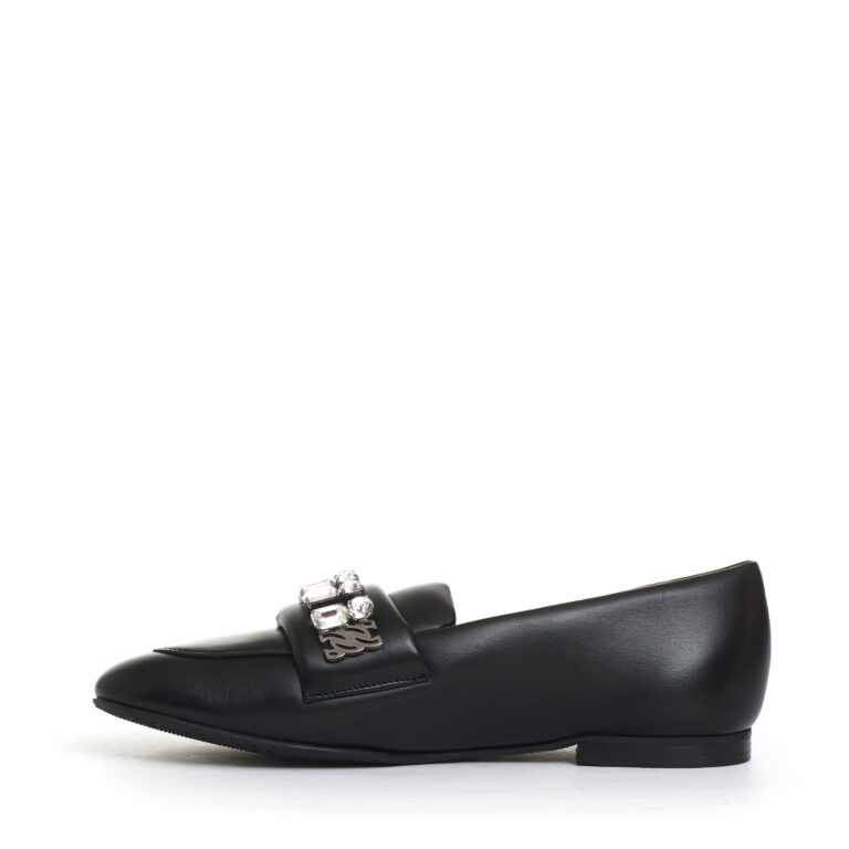 Sorelle Perego mocassino nero con strass Offerte