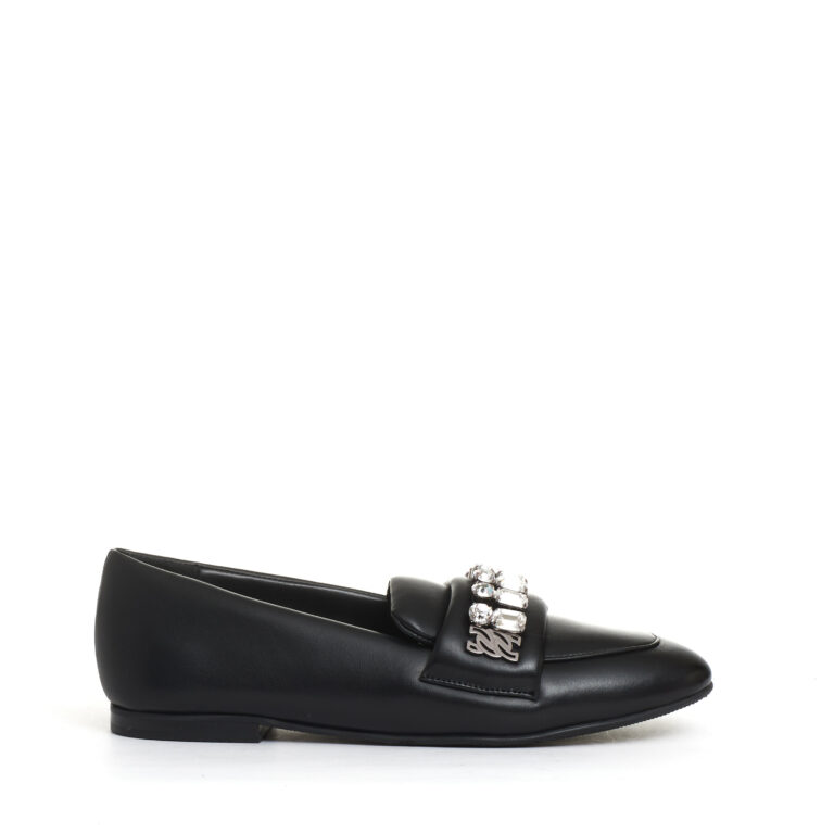 Sorelle Perego mocassino nero con strass Offerte