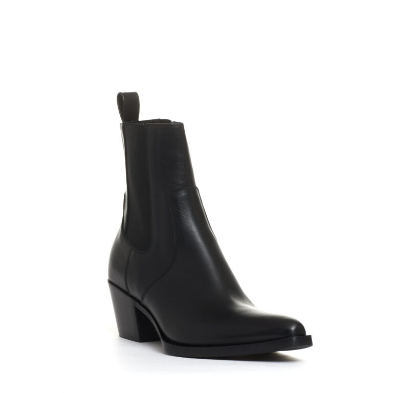 Sorelle Perego camperos con elastici pelle nero tacco 50 mm Presa