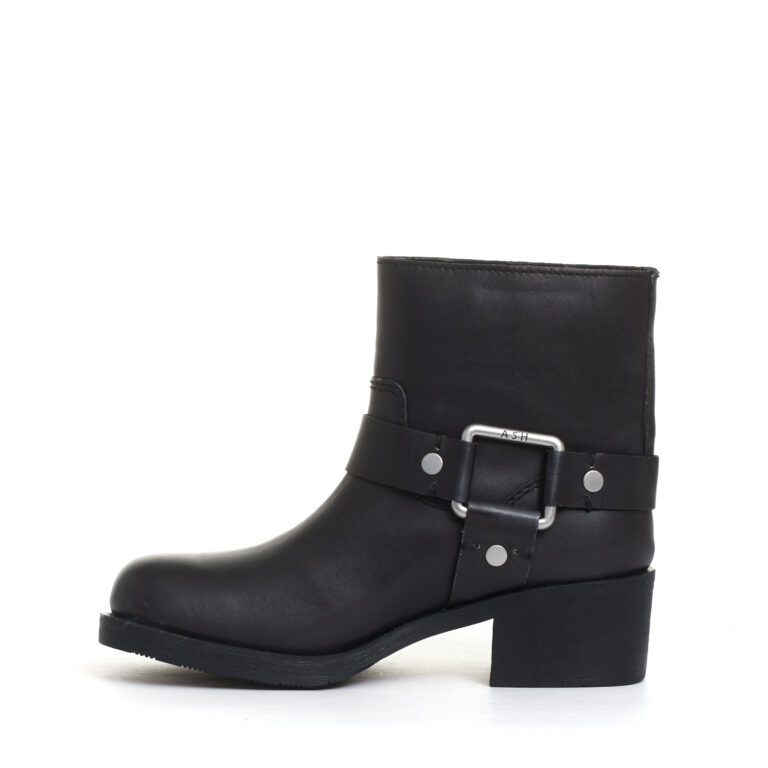 Sorelle Perego biker basso con fibbie nero Vendita Calda