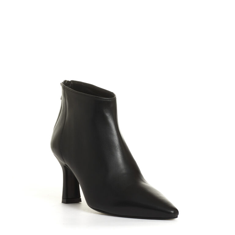 Sorelle Perego stivaletto pelle nera tacco 70 mm Negozio