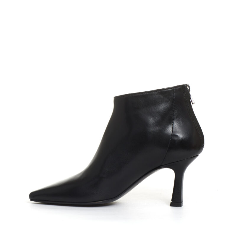 Sorelle Perego stivaletto pelle nera tacco 70 mm Negozio