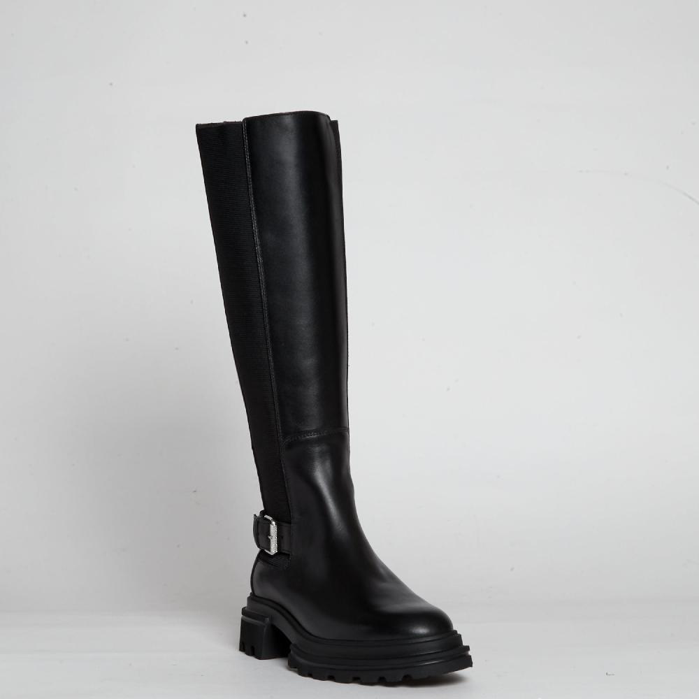 Sorelle Perego stivale pelle nera elastico Vendita
