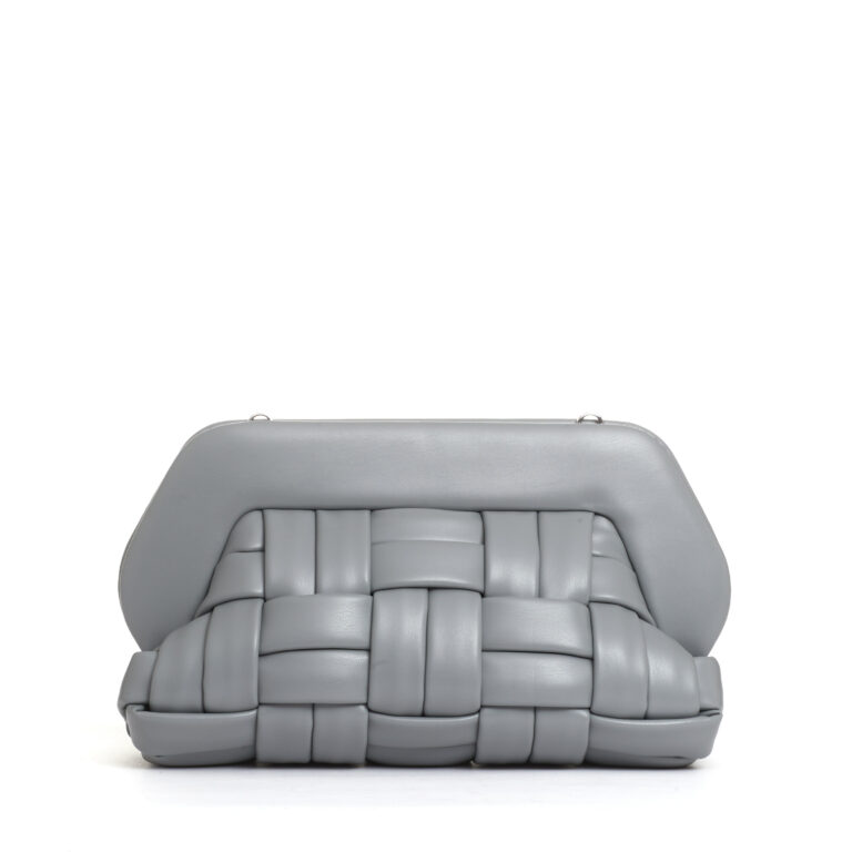 Sorelle Perego clutch intreccio grigio In Vendita
