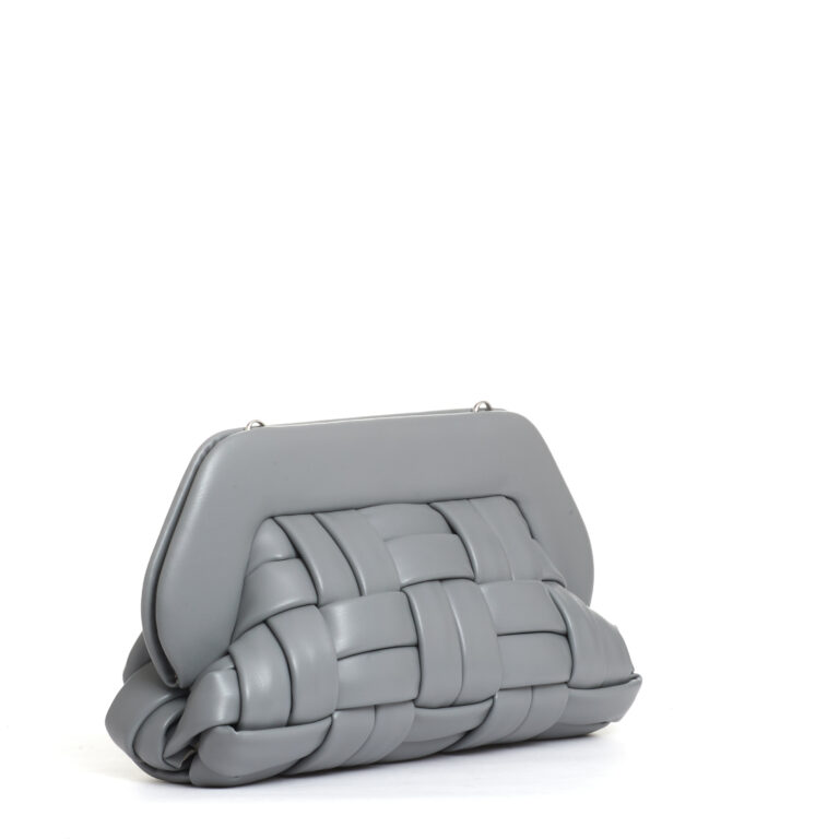 Sorelle Perego clutch intreccio grigio In Vendita