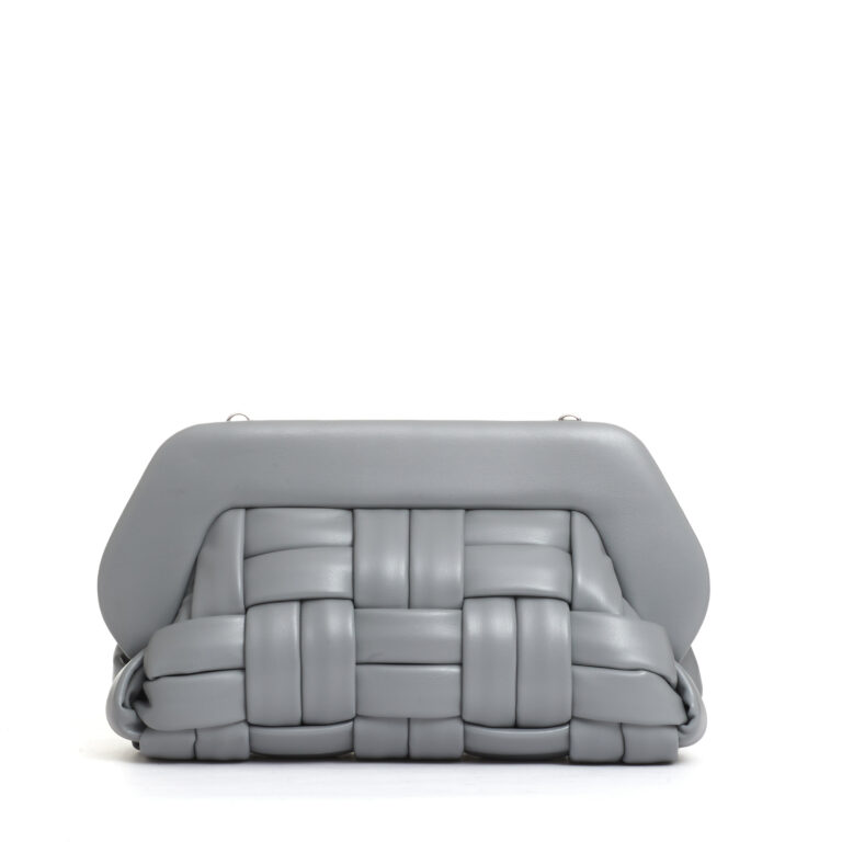 Sorelle Perego clutch intreccio grigio In Vendita