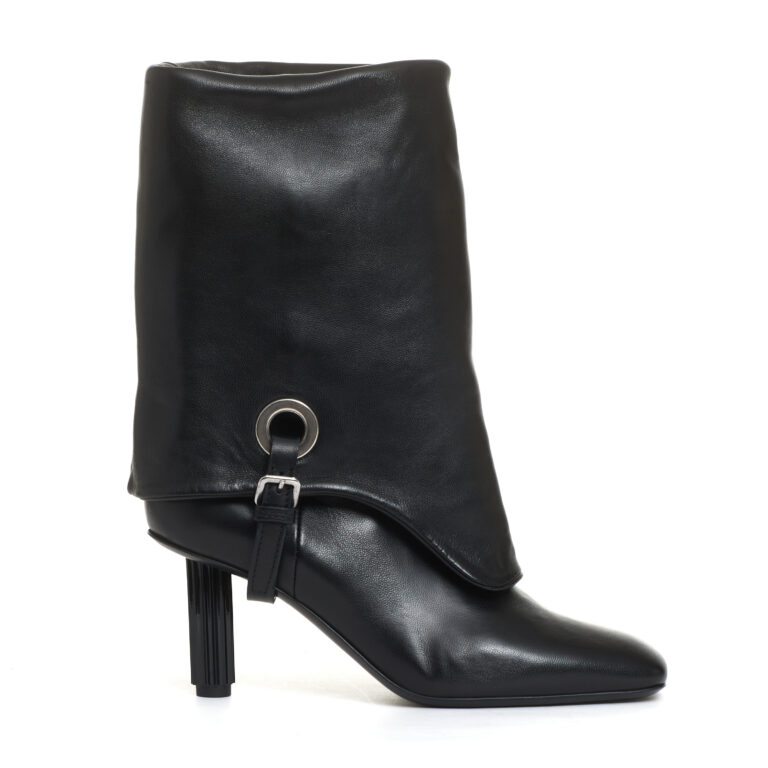 Sorelle Perego stivaletto con risvolto tacco 70 mm nero Offerte