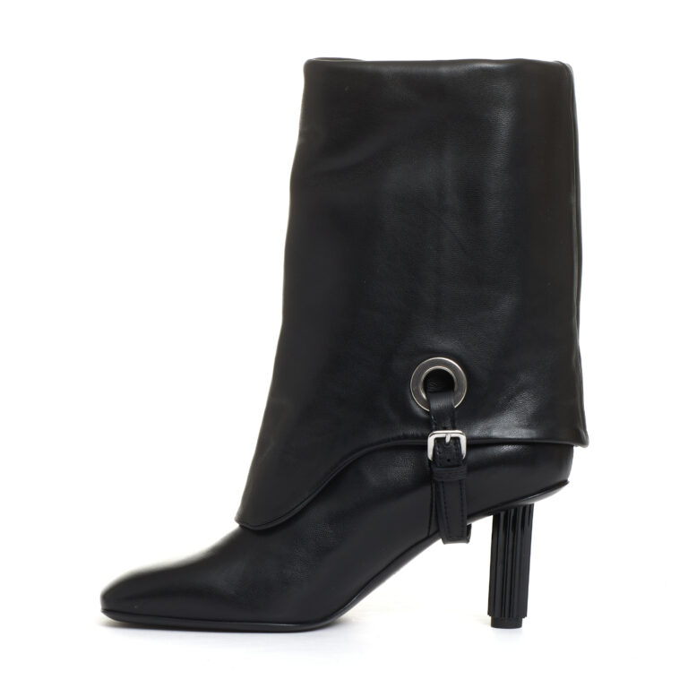 Sorelle Perego stivaletto con risvolto tacco 70 mm nero Offerte