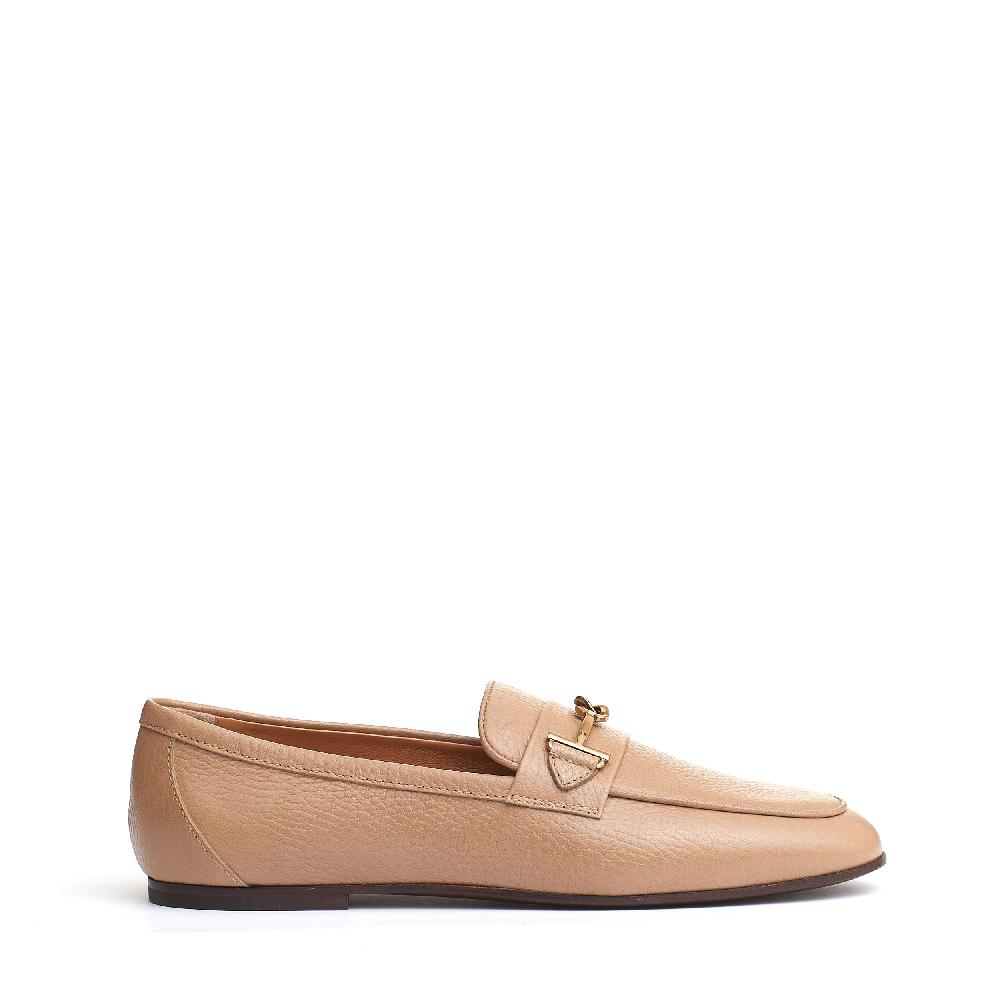 Sorelle Perego mocassino fibbia pelle beige Promozione