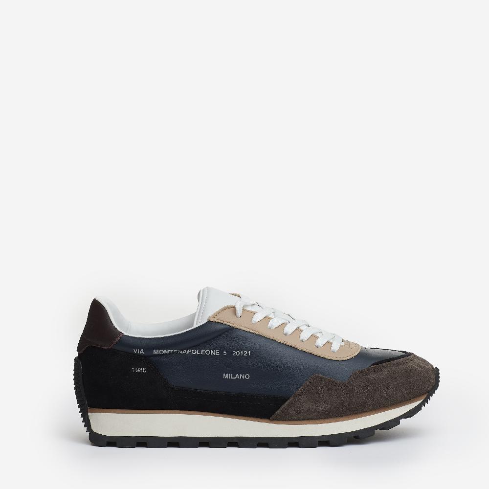 Sorelle Perego running 86er camoscio pelle nero blu tortora Shopping Online