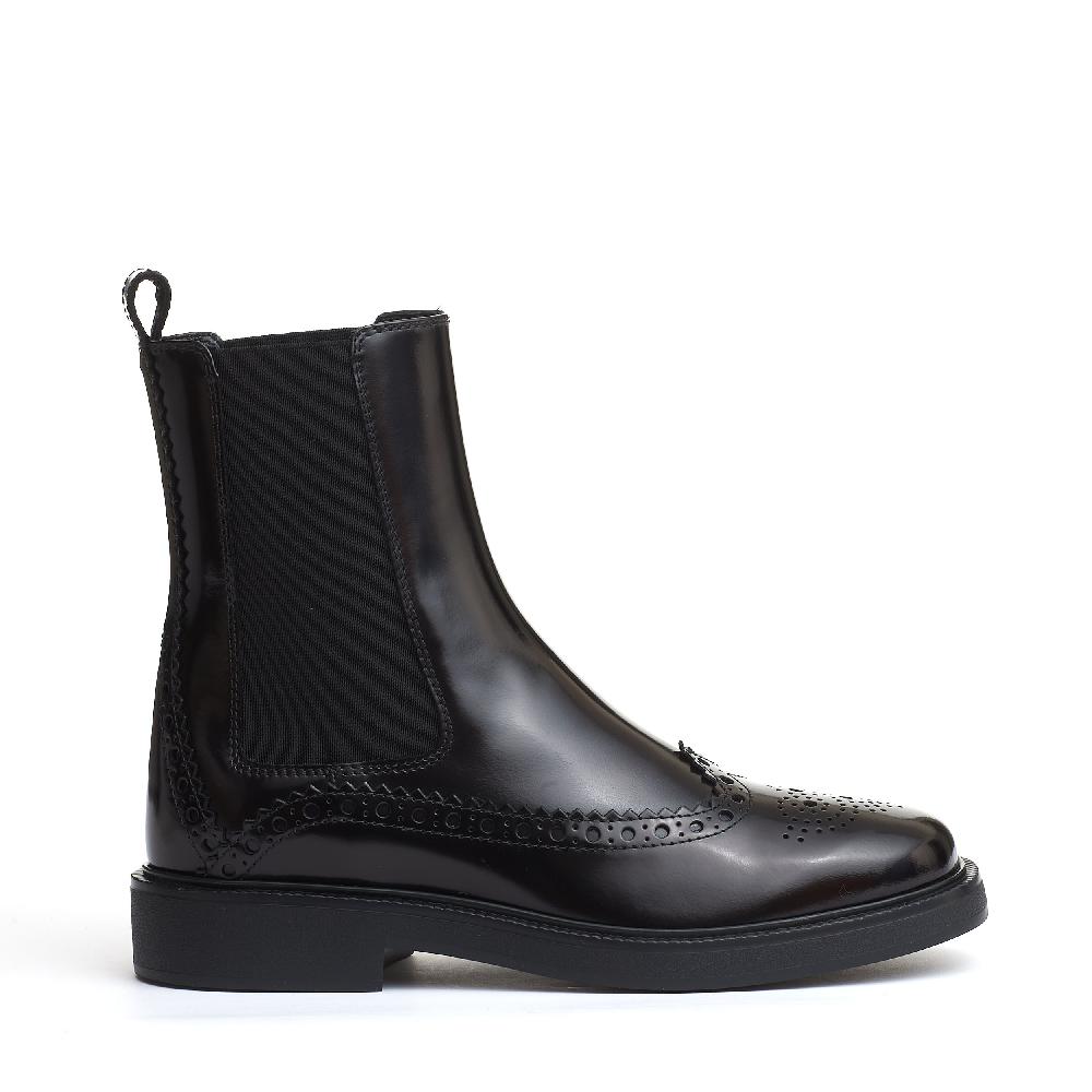 Sorelle Perego stivaletto bucature nero Sconto