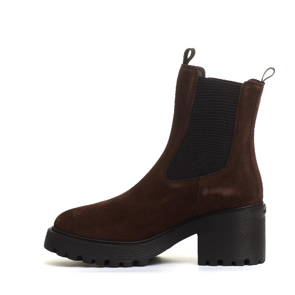 Sorelle Perego stivaletto camoscio marrone tacco 50 Offerta