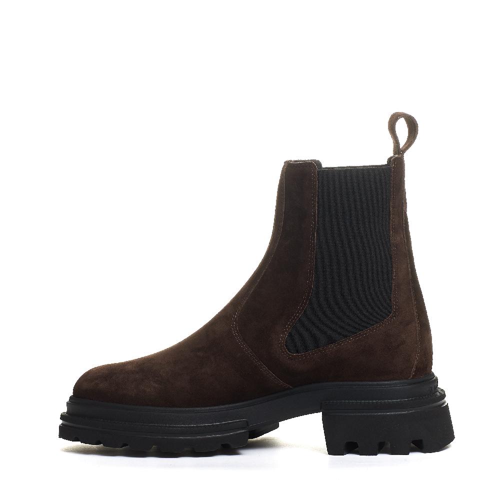 Sorelle Perego chelsea boot elastico camoscio marrone In Saldo