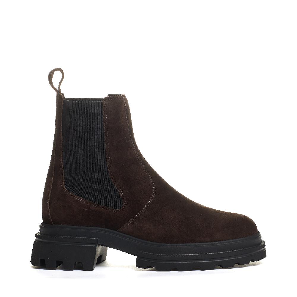 Sorelle Perego chelsea boot elastico camoscio marrone In Saldo