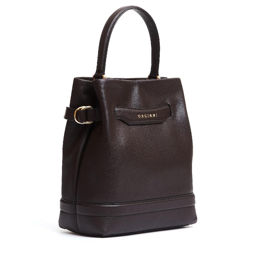 Sorelle Perego Secchiello piccolo in pelle marrone 2025