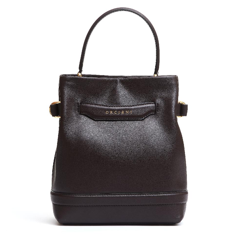 Sorelle Perego Secchiello piccolo in pelle marrone 2025