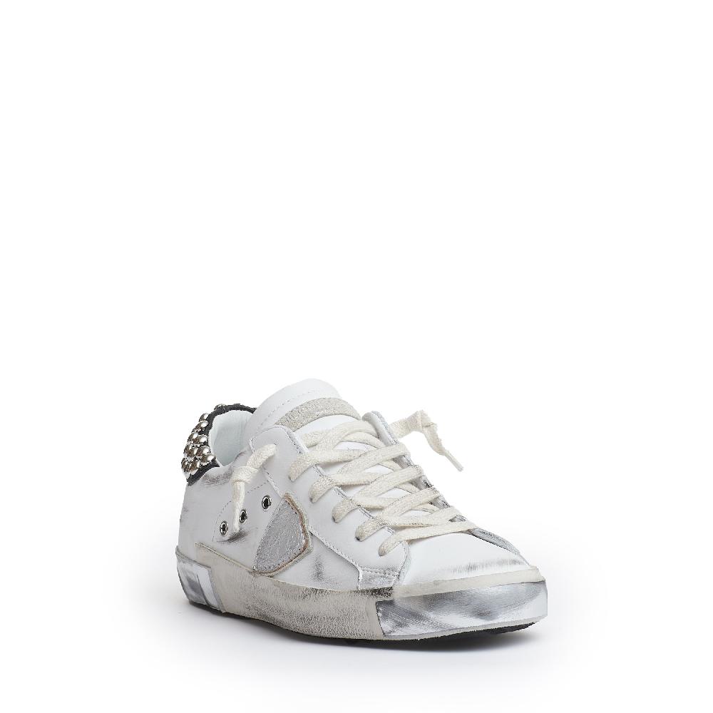 Sorelle Perego Paris pelle bianca con borchie 2025