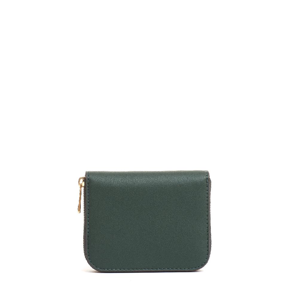 Sorelle Perego small zip portafoglio verde In Linea