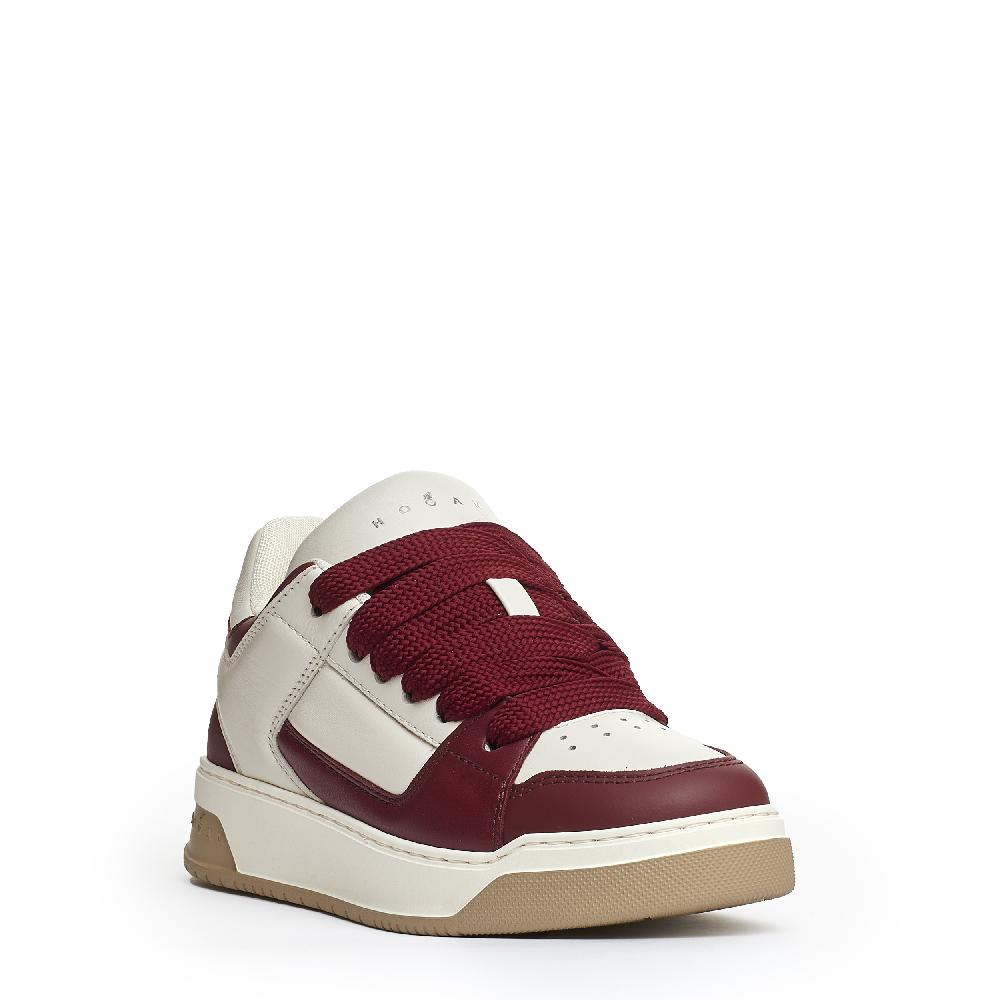 Sorelle Perego Chamallow pelle bianca bordeaux Grandi sconti