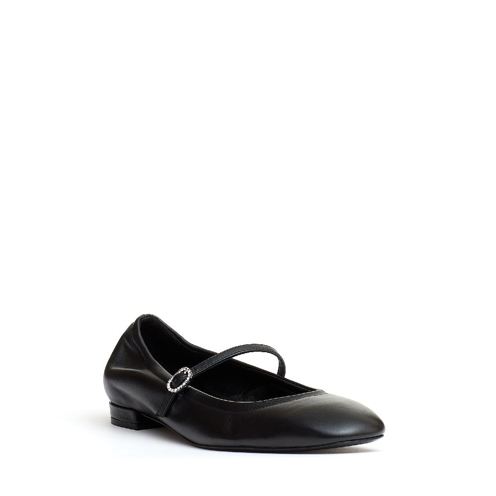 Sorelle Perego ballerina con cinturino pelle nera Spedizione Gratuita