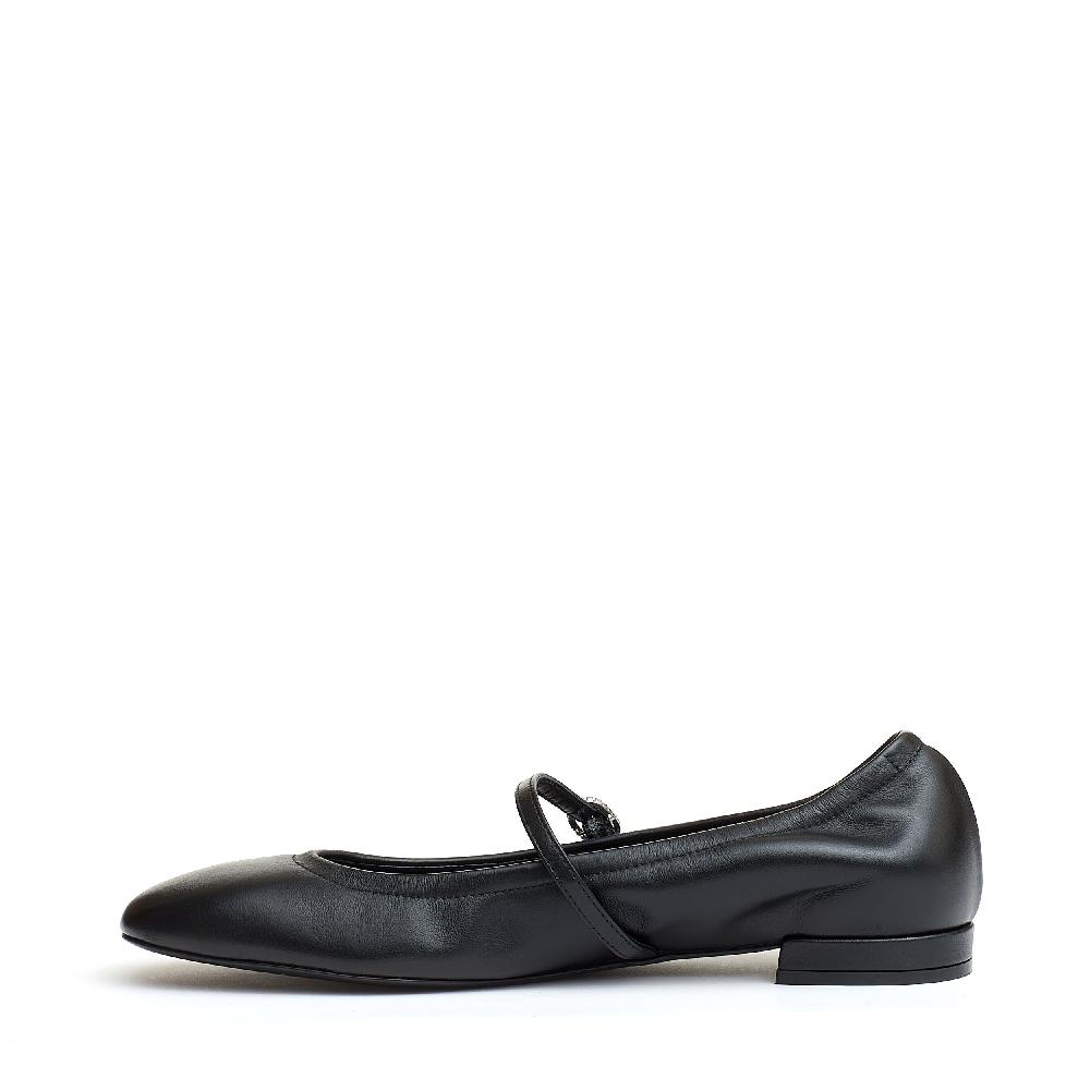 Sorelle Perego ballerina con cinturino pelle nera Spedizione Gratuita