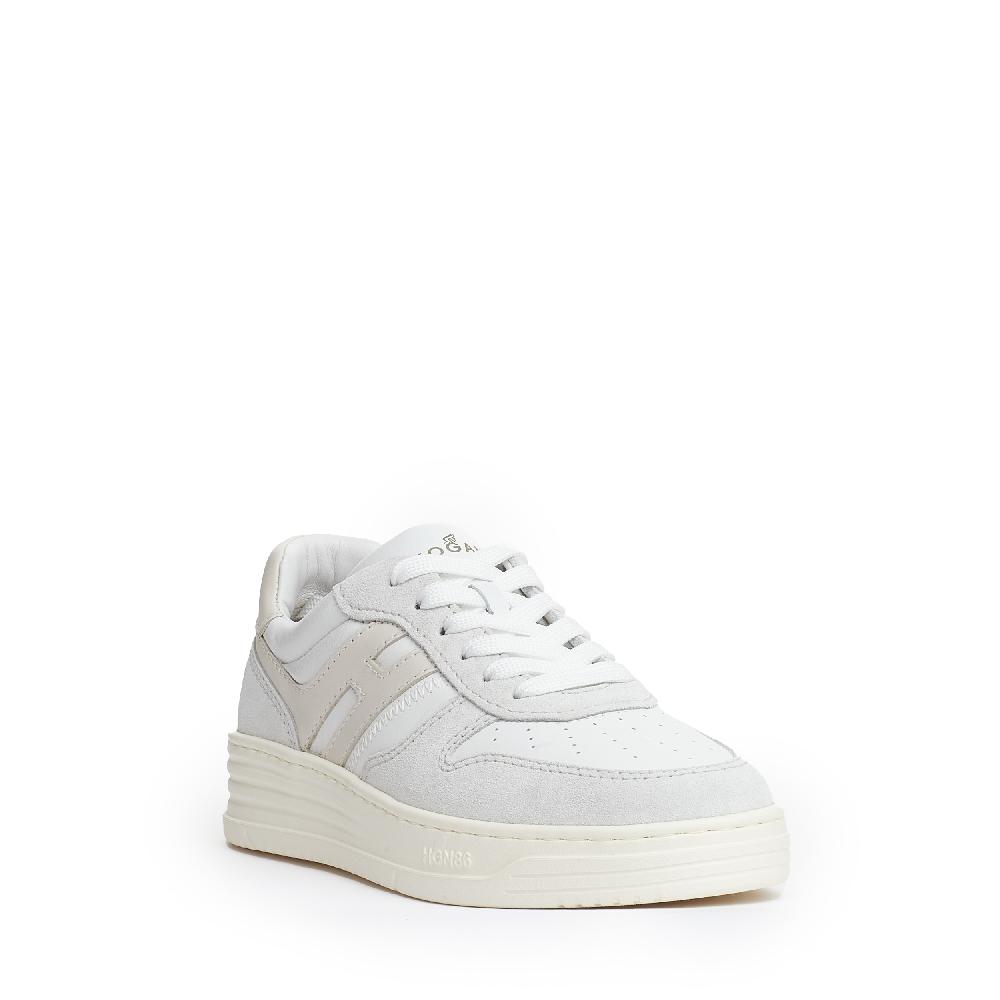 Sorelle Perego basket camoscio grigo e bianco Liquidazione