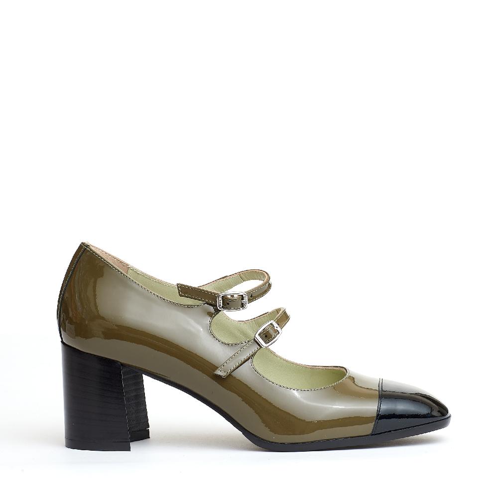 Sorelle Perego pump cinturini verde e nera Offerte