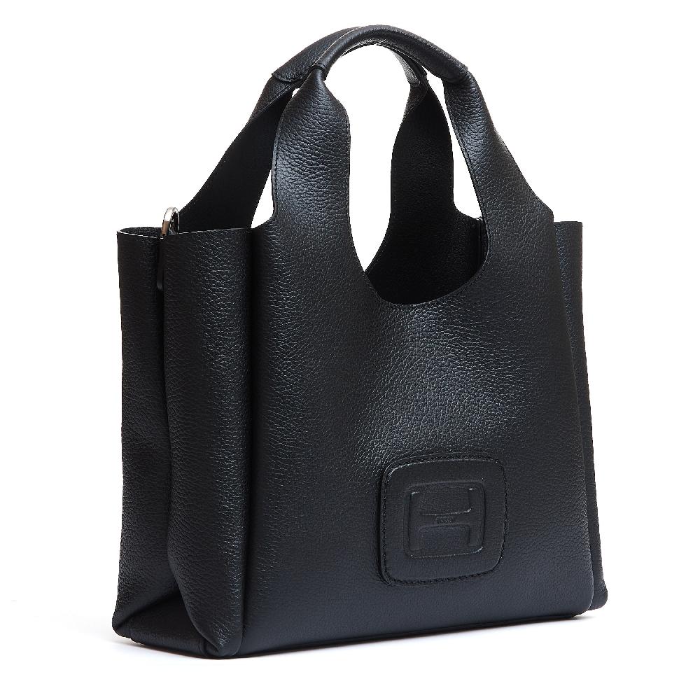 Sorelle Perego H bag shopping pelle nero Hotsell