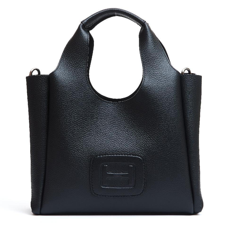 Sorelle Perego H bag shopping pelle nero Hotsell