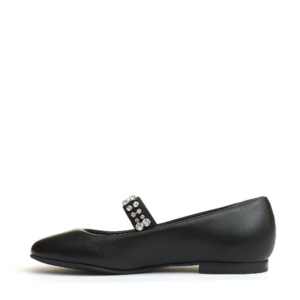 Sorelle Perego ballerina nera cinturino strass Vendite Flash