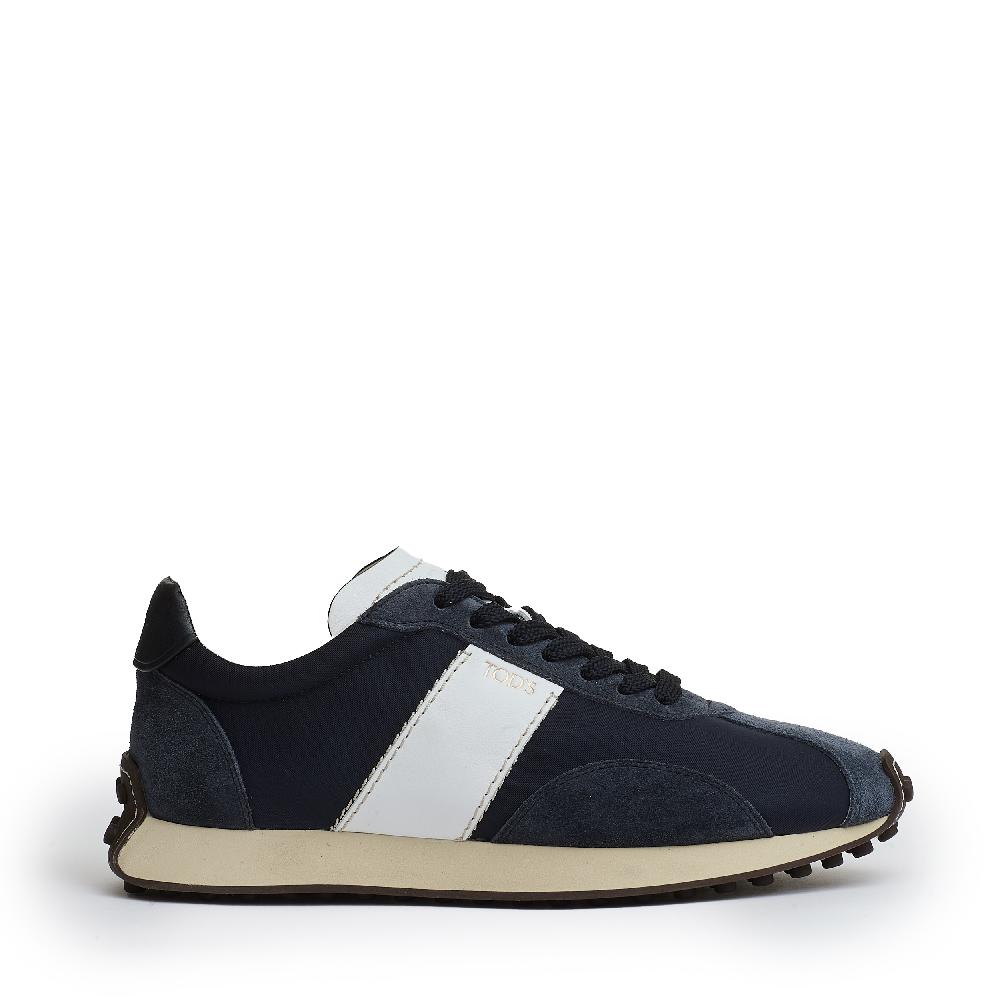 Sorelle Perego sneakers camoscio blu e tessuti Italy